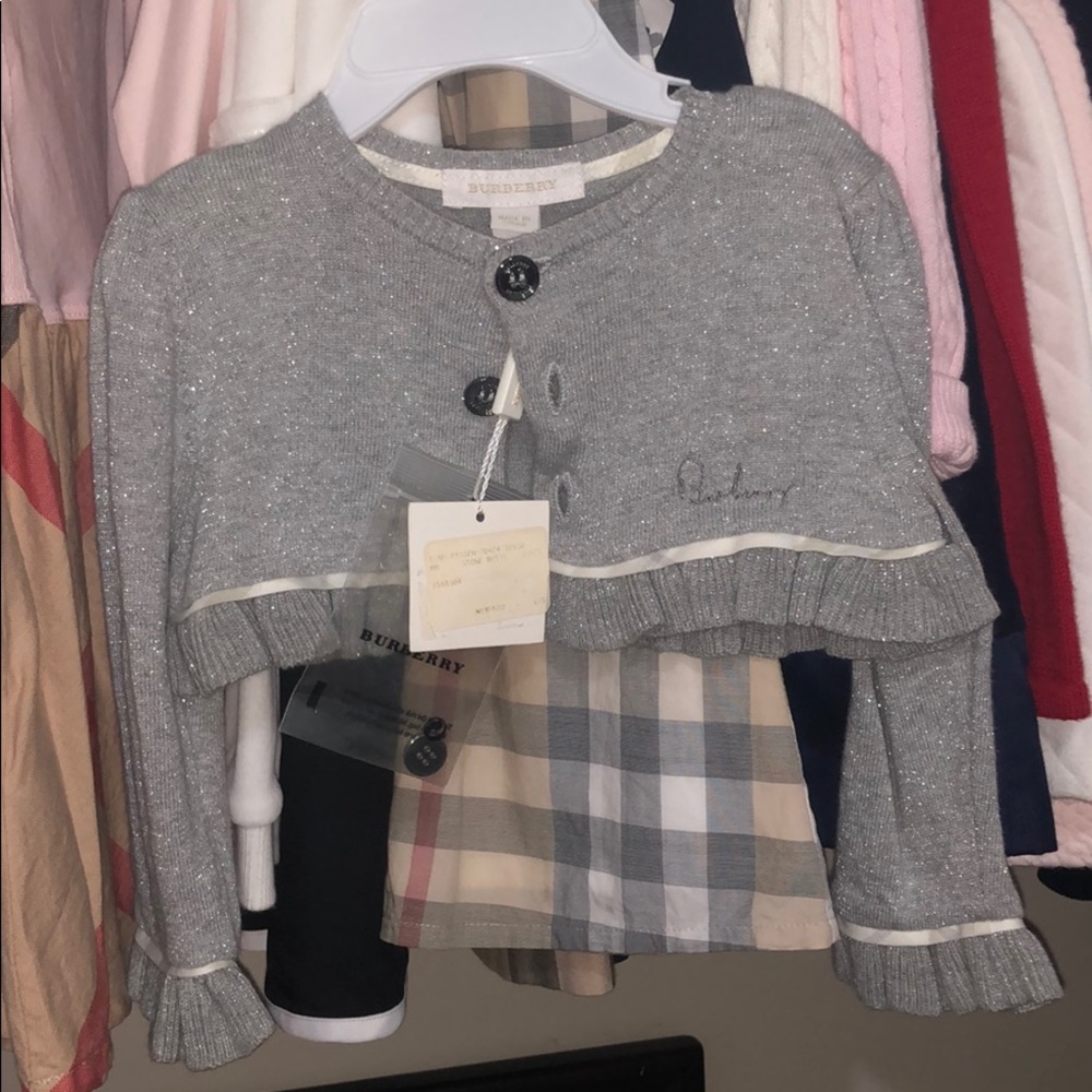 burberry cardigan sold